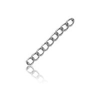 Befestigungen - Medaillenkette silber
